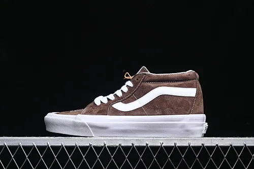 All categories Vans Vans series Vans Mid Vans China Vans Sk8-Mid Reissue 83 high-end branch suede casual retro skateboard shoes VN000CQQDMV